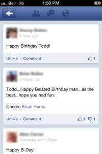 Timeline Mobile Posts