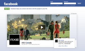 facebook axe monster ad