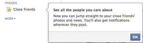 facebook star friends on the side