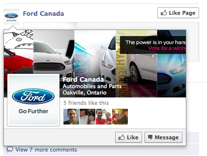 ford facebook over