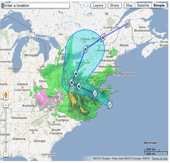 google sandy crisist response