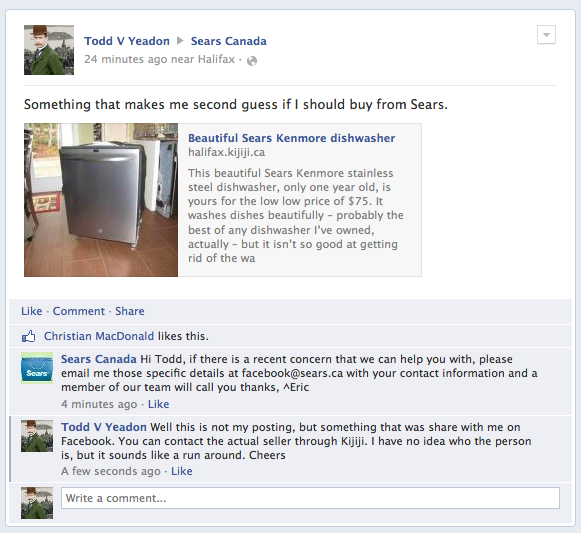 sears on facebook